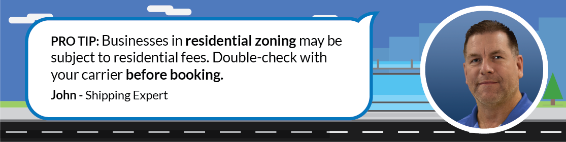 Businesses in residential zoning may have residential fees