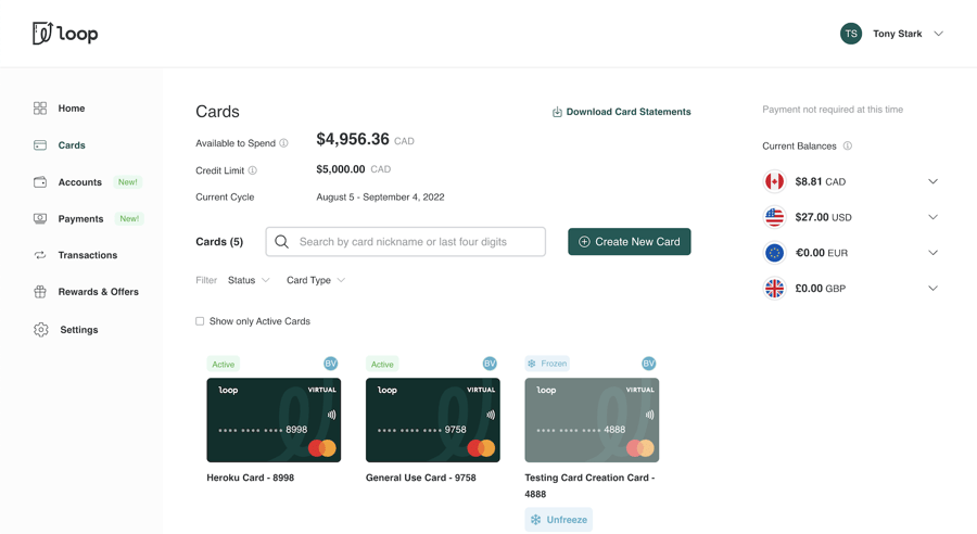 Loop-dashboard