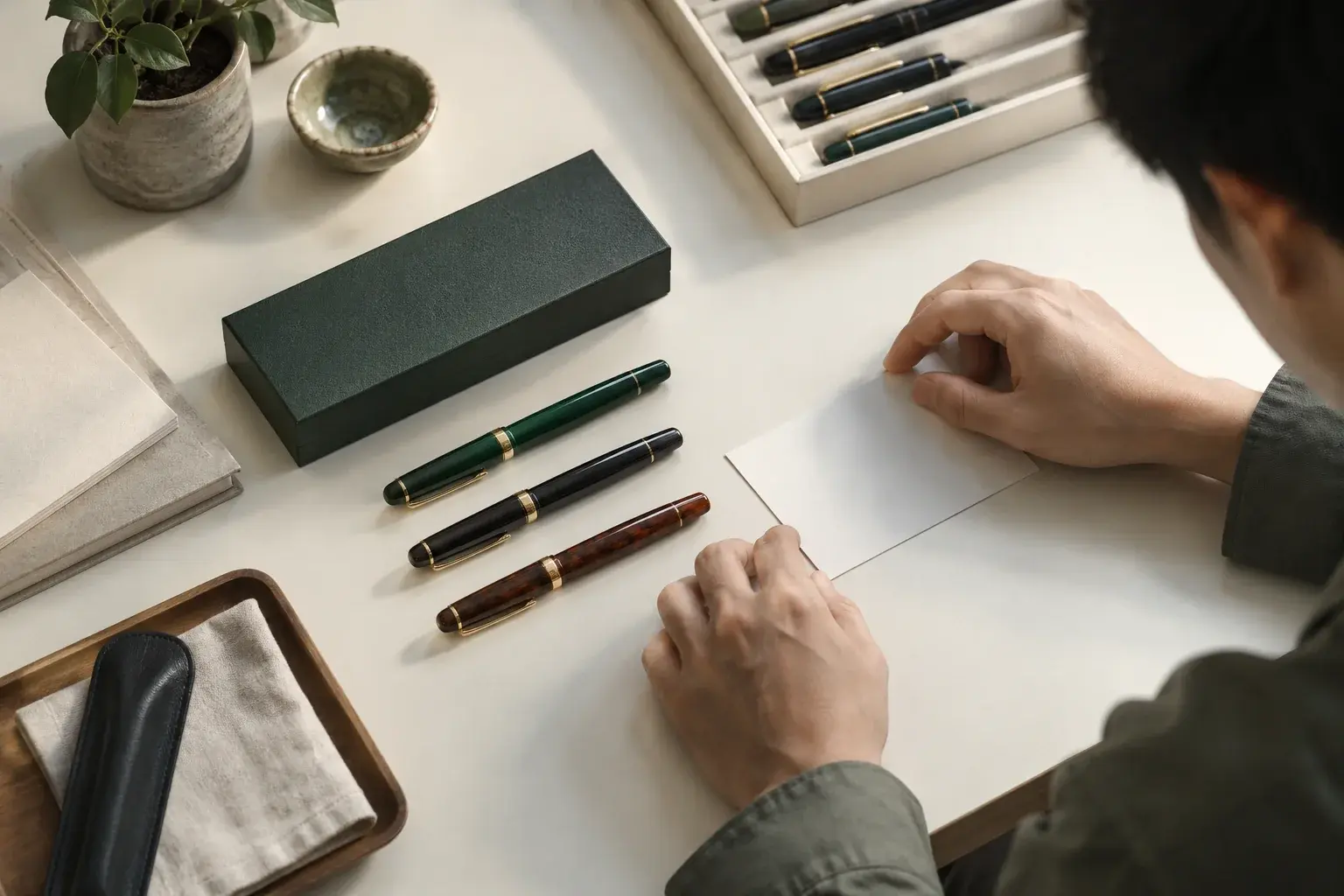 A pen order is checked against its products before fulfillment.