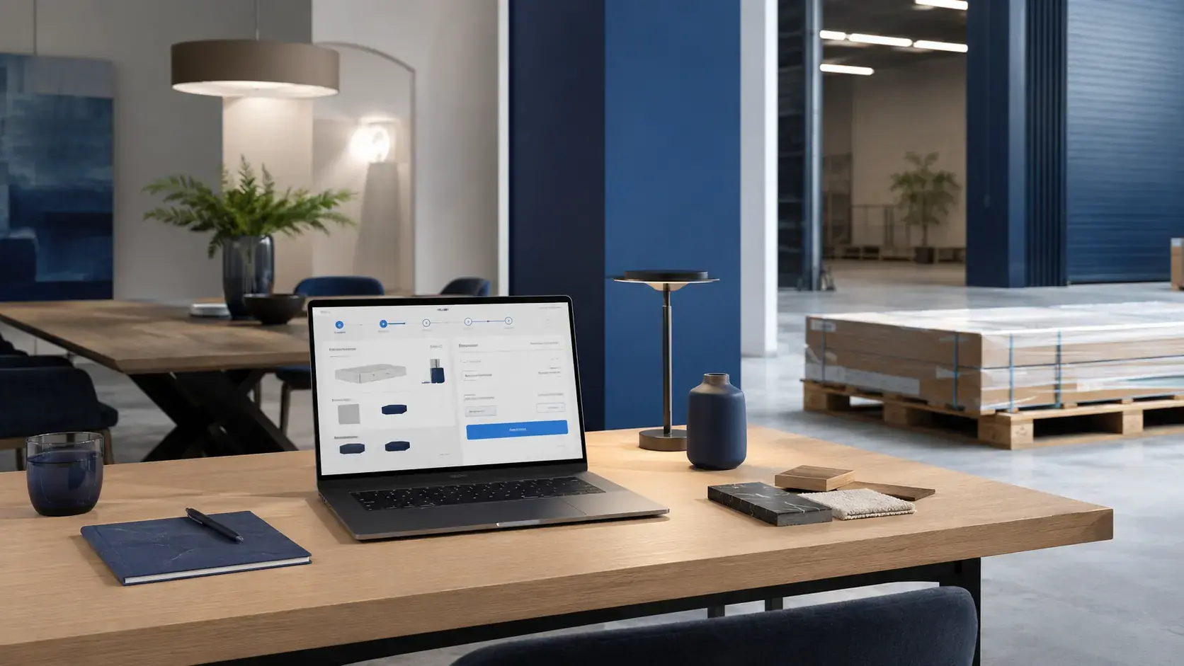 A retailer prepares an oversized ecommerce order